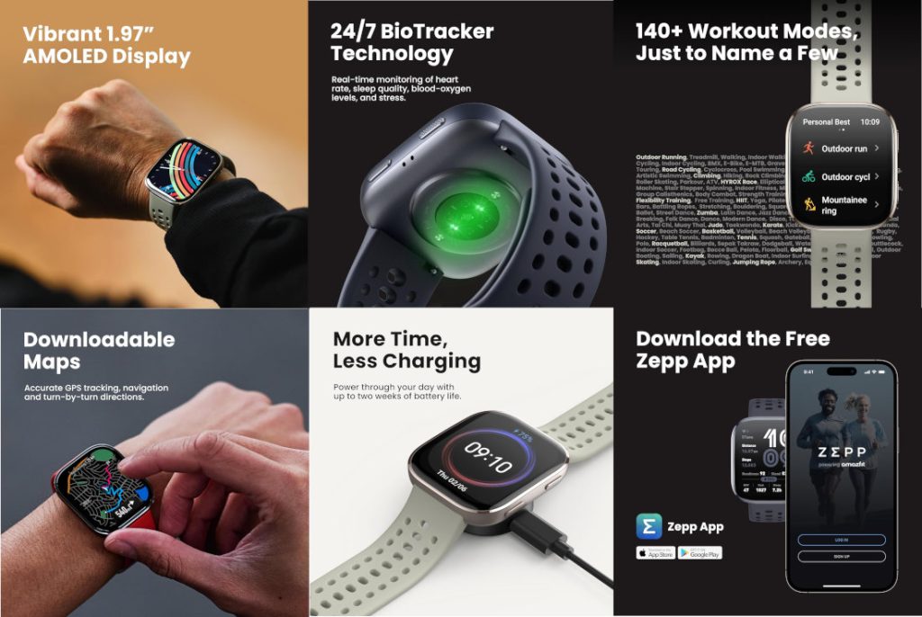 Smartwatch under 5000 with AMOLED display