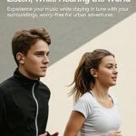Best Bluetooth 5.4 earbuds for Android and iPhone- ओपन-ईयर डिजाइन, 40 घंटे बैटरी, डीप बास, IPX7, टच कंट्रोल, म्यूजिक और कॉलिंग के लिए।