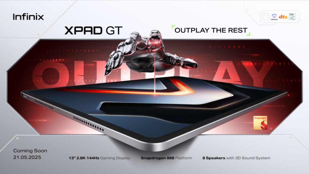 Gaming tablet under 30000 in India 2025-स्टूडेंट्स के लिए बेहद शानदार है Infinix XPAD GT टैब 8250 mAh बैटरी 8 gb रैम 256 gb स्टोरेज से लैस