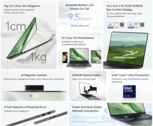 Best Honor laptop with Snapdragon processor and 32GB RAM
