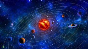 extending from the surface outward into space. It consists of several distinct regions