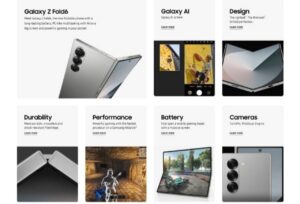 Samsung Galaxy Z Fold 6 5G camera modes and settings
