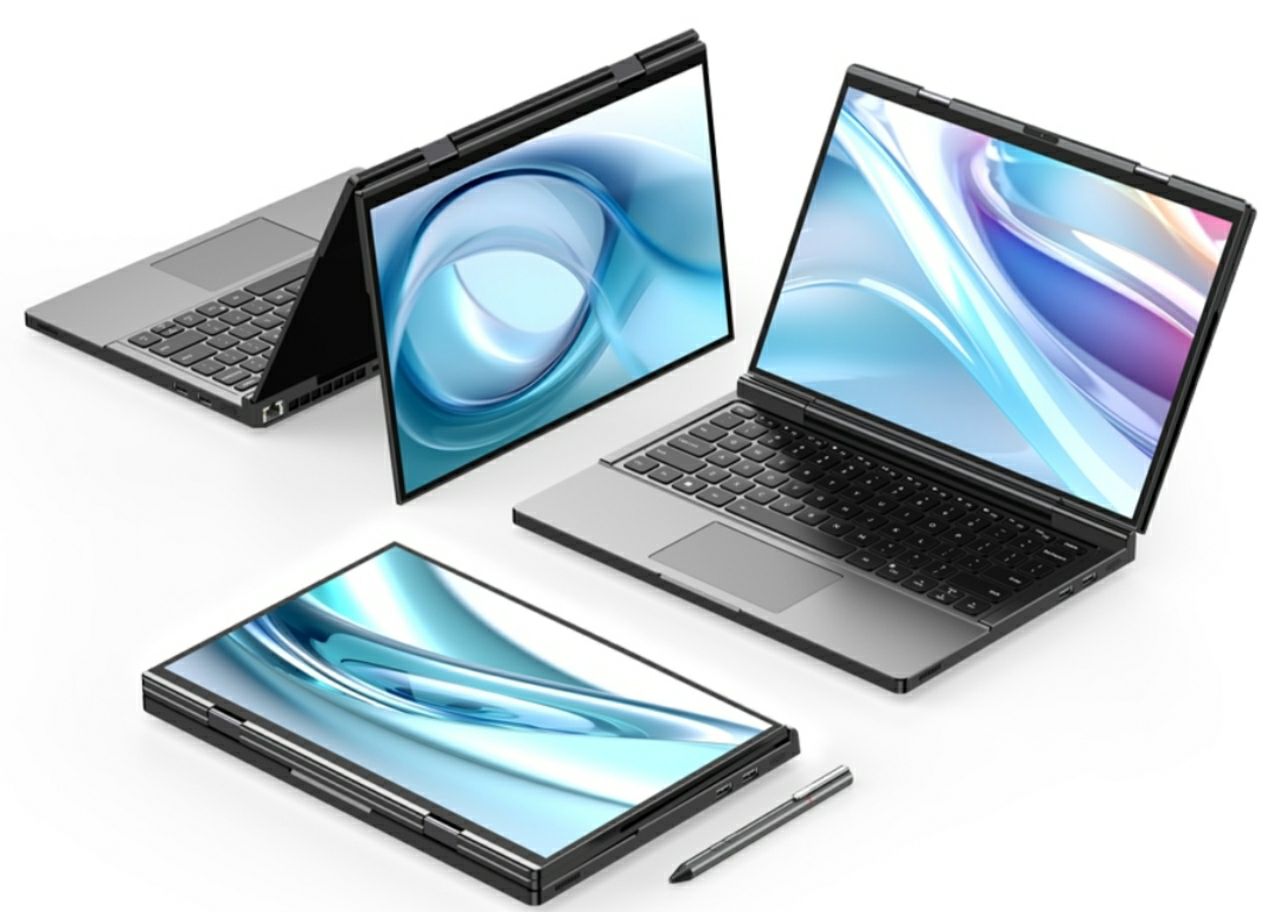 GPD DUO dual screen laptop review and performanceGPD DUO dual screen laptop for gaming and productivity