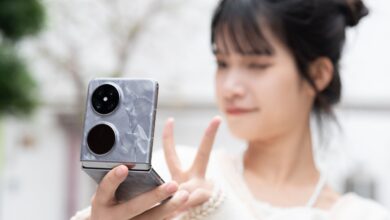 smartphone with 6.94 inch OLED display
