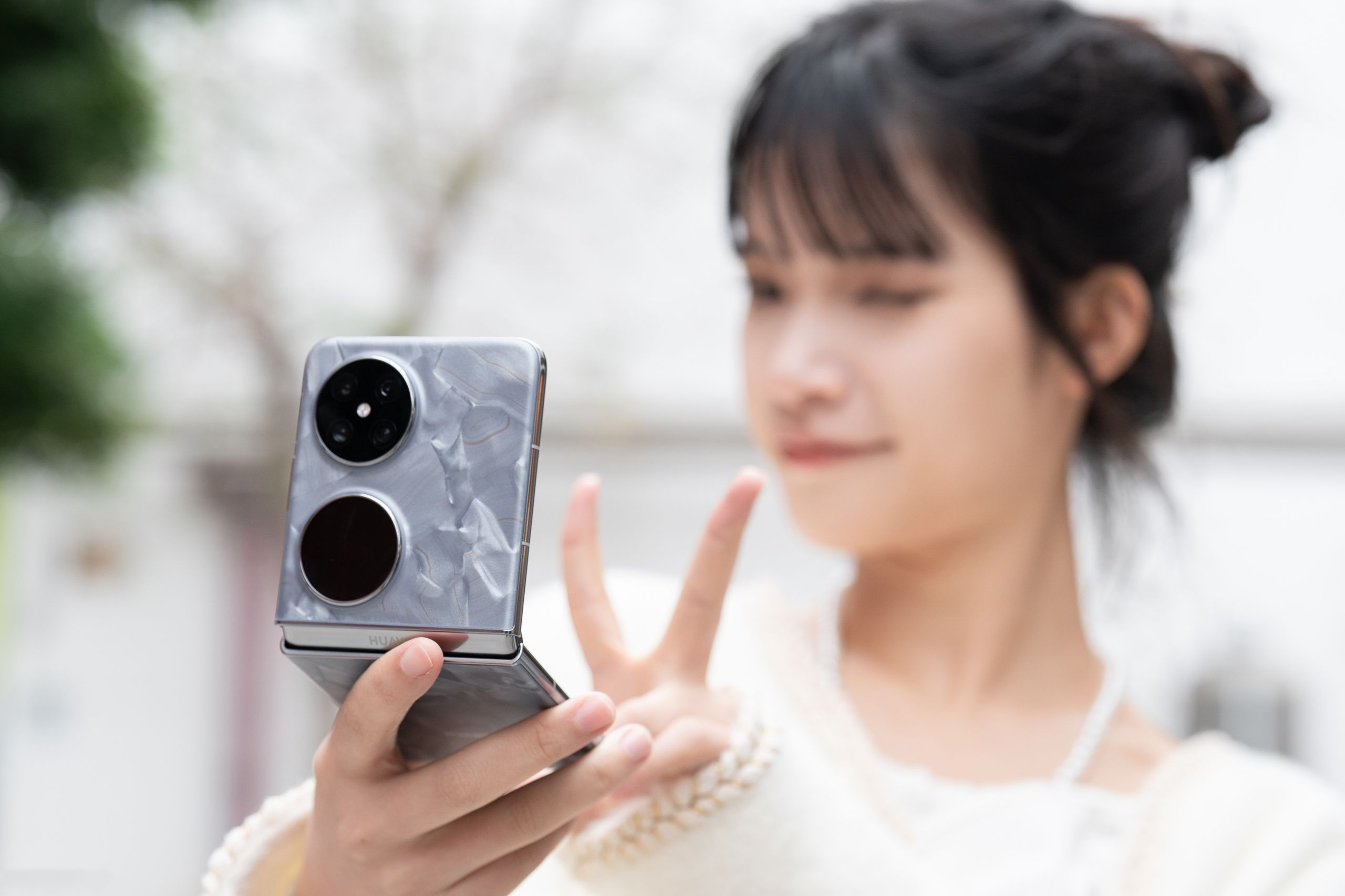 smartphone with 6.94 inch OLED display