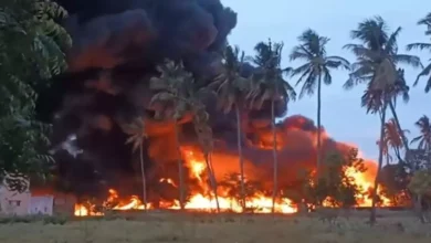 Emergency response to diesel train fire in Tamil Nadu