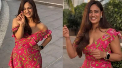 Shweta Tiwari colorful dress styling