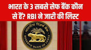 "RBI confirms SBI HDFC ICICI as safest banks 2025"
