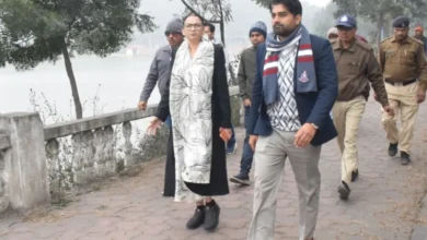 Singrauli collector Gaurav Banel Mudwani Dam eco park inspection